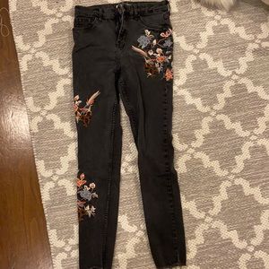 Vintage Jamie Topshop Jeans with Embroidery